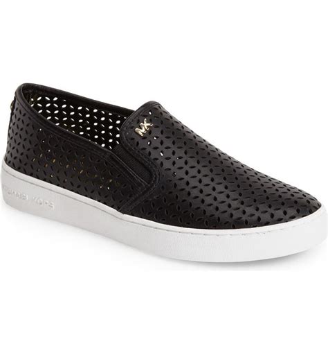 michael michael kors olivia perforated leather slip-on sneaker|Michael Kors Olivia Perforated Slip.